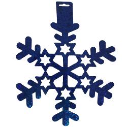 14in. Blue Star Snowflake Cutout